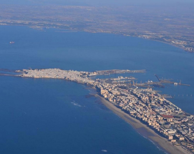  海岸景观从空中
